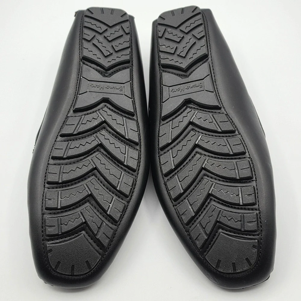 Bruno Marc Loafers Mens 11 Black‎ Excellent Hugh-01 Driving Moccasins Slip On
